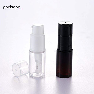 Transparent plastic PET talcum powder spray <b>bottle</b>, skin-use spiral powder <b>pump</b> care - Product Image 2