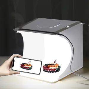 Godox PU5022 지방 암소 휴대용 접이식 2 단일 빛 LED 스튜디오 미니 사진 라이트 박스 작은 사진 사진 장비