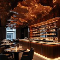 Meubles de bar style métal au détail d'usine Meubles design Table de café de restaurant Comptoir de bar club Décoration de tous les magasins