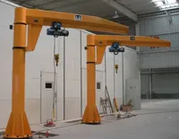 Grue à flèche colonne ZEHUA 2 tonnes BZD de haute qualité pour moteur, boîte de vitesses, PLC, roulement, montée sur pilier fixe, rotation à 360 degrés