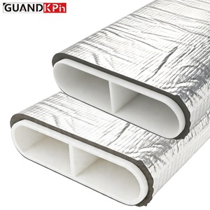 Tuyau plat <span class=keywords><strong>isolé</strong></span> TC pour installation souterraine, direct usine, 130*30mm PVC/ABS avec isolation en caoutchouc de 5mm pour système à cinq constantes - Product Image 1
