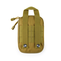 Sac banane de sport extérieur durable, pochette tactique étanche, mini-sac de rangement pour outils, style vintage, en nylon et polyester, avec fermeture éclair et motifs