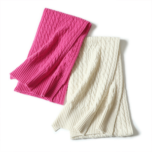 Poncho in Cashmere sciarpa in Cashmere in maglia invernale per donne e donne. - Product Image 5