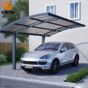 Cochera Portátil Moderna de Aluminio para Auto, con Techo de Policarbonato, Resistente al Agua y a los Rayos UV, para Exteriores - Product Image 5