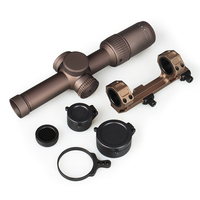 Lunette de Tir Tactique 1-6x24IR avec Montage pour Lunette HK1-0408 LPVO Optique à Mise au Point Rapide