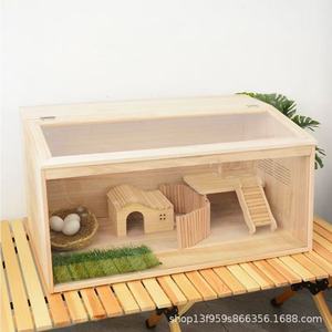 Caja de cría para cobayas de madera maciza, jaula especial para mascotas, cría y crianza, casa para hámster con control de temperatura, casa grande - Product Image 2