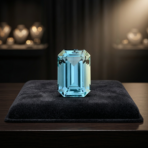 Aigue-marine naturelle bleu-vert de qualité supérieure, taille émeraude, 7,20 CT, provenant du Nigéria, 14x9,3x7,3 mm - Product Image 2
