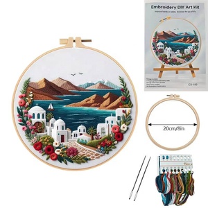 Nuevo Kit de Bordado Europeo Transfronterizo DIY, Serie Montaña y Costa Primavera/Verano, Punto de Cruz Inglés - Product Image 3