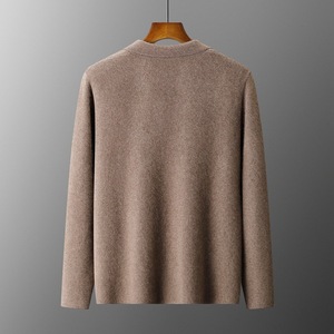 Suéter Cárdigan de Lana/Cachemira para Hombre, Cárdigan Informal de Lana con Solapas, Mongolia Interior, Personalizado, Estándar, Invierno - Product Image 2