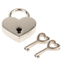 Vente chaude Petit Cadenas En Forme De Coeur En Métal Mini Serrure avec Clé pour Boîte À Bijoux Boîte De Rangement Journal Livre