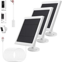 Caméras d'extérieur solaires IP65 (Blanc 1P) Spotlight Cam Plus/Pro Stick sans fil avec câble long de 3 m, étanches et résistantes à la poussière