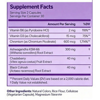 Capsules de vitamines pour la ménopause OEM, complexe à base de plantes naturelles, équilibre hormonal, soulagement des bouffées de chaleur, soutien de l'humeur, complément quotidien pour femmes