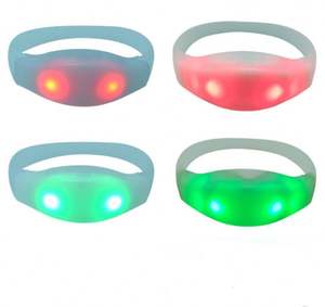 7 couleurs d'éclairage LED Bracelet de commande vocale Bracelet clignotant Bracelets activés par le son pour les faveurs de carnaval de Concert de fête Rave - Product Image 6