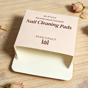 Customized Small Gift Box Foldable <b>Paper</b> Box Matte Lamination Box For Cosmetic Pad Box - Product Image 2