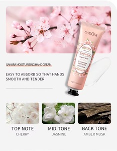 Etiqueta privada Crema blanqueadora para manos y pies Loción Tubo de embalaje Anti envejecimiento Hidratar flores frutas Crema de manos - Product Image 5