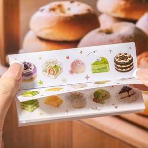 20 <b>Sheets</b> Per Pack Food-Themed Decorative Paper <b>Stickers</b> Rectangular Self-Adhesive Matte Varnishing For Home Decoration - Product Image 1