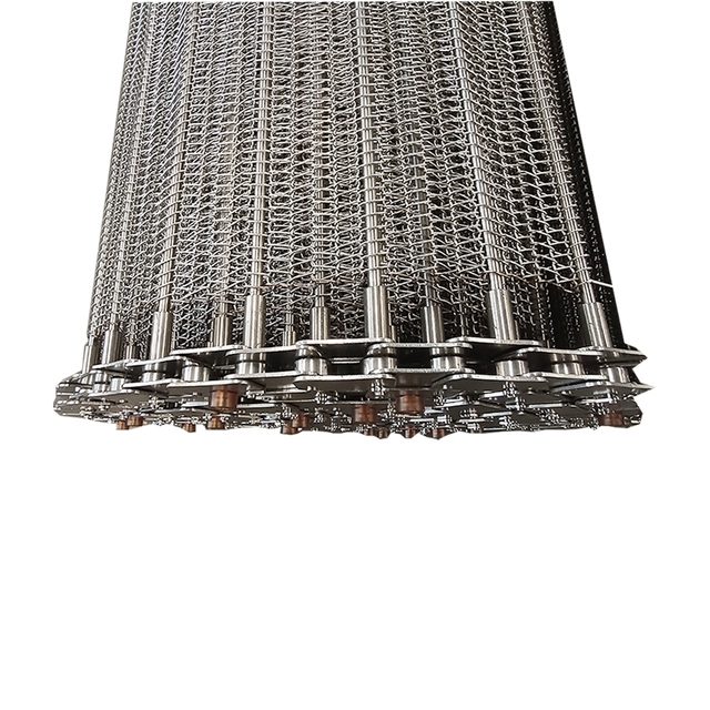 SUS304 Conventional Weave Wire Mesh Belt for Fried Food Cooling Machine