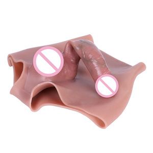 Herren Soft Liquid Silicone Bold Mastur bator Hose Hohe Taille Vier Ecken Hohl <span class=keywords><strong>Penis</strong></span> Wear Dildos Sex Produkte - Product Image 4