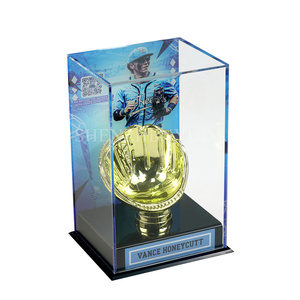 Acrílico alto deporte oro guante béisbol caja personalizada Lucite campeones sublimada vitrina con imagen - Product Image 2