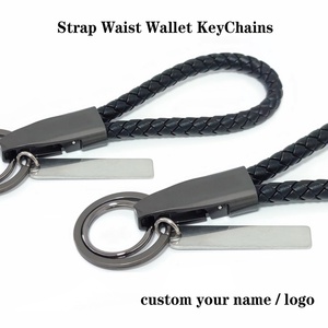 ผู้ผลิตพวงกุญแจหนังแบบกำหนดเอง ขายส่งจำนวนมาก พวงกุญแจโลโก้รถยนต์ PU โลหะและหนังแบบกำหนดเอง - Product Image 2