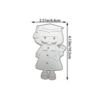 Matrices de découpe DIY pour scrapbooking en acier au carbone, gabarit de gaufrage gravé, pour travaux manuels parent-enfant, pour diplômée de l'université