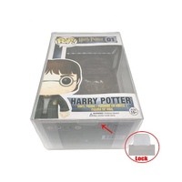 Étui de protection pour Funko Pop 4 pouces, Film protecteur, sans acide, fond de verrouillage automatique