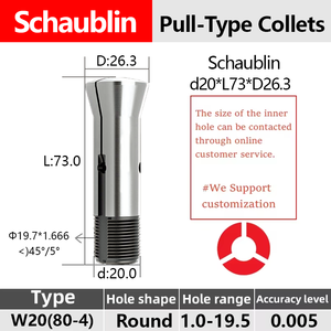 Stuka Collet cho schaublin W20 80-92744 độ chính xác cao máy CNC 5 trục Chuck - Product Image 2