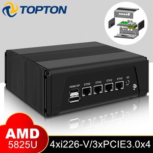 OEM 2.5G NAS <span class=keywords><strong>Server</strong></span> Firewall alat baru AMD Soft Router R7 5825U 5800U R5 5600U 4x i226-V 3 * NVMe 2 * SATA 3x4K UHD PC Mini - Product Image 5