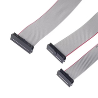 2,54mm Pitch FC 10Pin Cable de datos de cinta plana gris 30cm para DC3 IDC Macho Header
