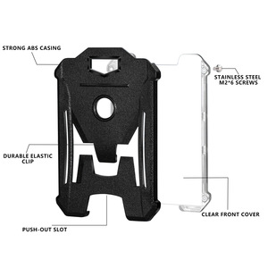 Di động Heavy-Duty cứng nhựa ID & Kinh Doanh chủ thẻ bền Mỹ chiến thuật huy hiệu <span class=keywords><strong>clip</strong></span> phim Hoạt hật-in ABS chủ thẻ - Product Image 3