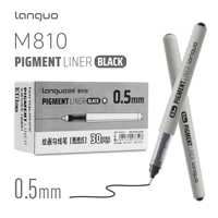 LANGUO – ensemble de stylos à encre liquide, pointe fine, imperméables, pour croquis et illustrations, papeterie scolaire et de bureau