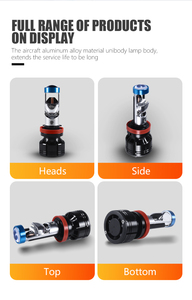 P1 Carolyn Factory H4 H7 H11 led proyector faro H11 proyector bombilla projetor H11 mini LED 42W 6000K para coche motocicleta - Product Image 5