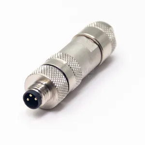 3 Pin Male Field Wireable M8 Metal Assembly Connector