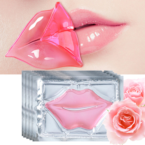 Mascarilla labial coreana vegana orgánica de hidrogel con colágeno para dormir, con efecto blanqueador, rosa dorado transparente, tres colores, marca privada OEM - Product Image 3
