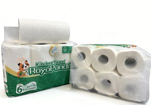 Großhandel Einweg Umweltfreundliches 2/3-lagiges Haushalts-Küchenpapier aus Natürlicher Bambusfaser Lebensmittelechtes Öl- und Wasserbeständiges Rollenpapier - Product Image 2