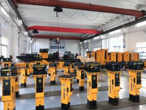 Martillo Hidráulico SOOSAN Personalizado SB30 Tipo Caja, Cinceles de 53 mm, Martillo Demoledor de Rocas para Miniexcavadoras y Minicargadoras - Product Image 6