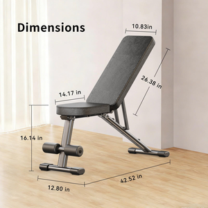 Banc de musculation réglable pour la maison, banc d'entraînement pliable et stable pour haltères et entraînement de force <span class=keywords><strong>du</strong></span> <span class=keywords><strong>corps</strong></span> entier - Product Image 6