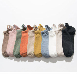 महिलाओं अदृश्य मोजे सुंदर कुत्ते कार्टून कढ़ाई सुपर फायर फैशन टखने के मोजे - Product Image 3