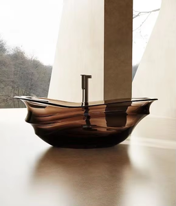 מודרני 1.8 מ 'אמבטיה בסגנון חופשי אקרילי מלבני עמוק השריית ג' קוזי מבוגרים - Product Image 4