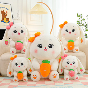 Usine En Gros Mignon Carotte Lapin En <span class=keywords><strong>Peluche</strong></span> Animal Jouets Grand Lapin Mignon En <span class=keywords><strong>Peluche</strong></span> Jouets À La Mode Peluches pour Enfants Bas quantité minimale de commande - Product Image 1