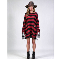 Combinaison de cosplay pour femme, personnage de film Chucky, la poupée tueuse effrayante de Fred, deux pièces, costume Wanna Play, 3 pièces