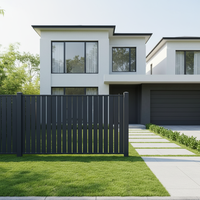 Panneaux de clôture en aluminium blanc pour design architectural, anti-corrosion, écran d'intimité, 6 pieds, décoration extérieure moderne 3D pour maison