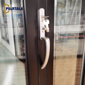 Système de porte en verre/aluminium standard américain Nafs 2011 avec moustiquaire accordéon - Product Image 2