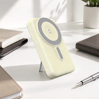 Nouvelle arrivée : Chargeur sans fil magnétique, batterie externe 10000 mAh avec support pliable intégré, double charge rapide, batteries externes avec câble