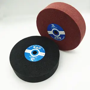 Nylon fiber clean cloth grinding head non woven abrasive polishing wheel