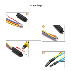 Cappuccio Termorestringente Impermeabile per Cavi, Mini <span class=keywords><strong>Guaina</strong></span> Isolante Termorestringente Impermeabile per Terminazioni di Cavi - Product Image 5