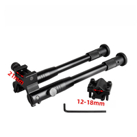 Trépied de chasse extensible 2 en 1 en alliage d'aluminium métallique de 6 à 9 pouces, 20 mm, pour l'entraînement