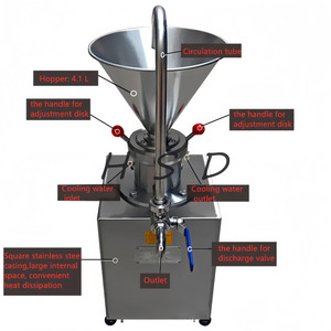 Machine à pâte pour sauces / Machine à fabriquer du beurre <span class=keywords><strong>d</strong></span>'<span class=keywords><strong>amande</strong></span>, de sésame et <span class=keywords><strong>d</strong></span>'arachide / Moulin colloïdal pour lait de noix de tigre - Product Image 2