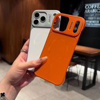 Funda Magnética sin Bordes para Apple 17 Pro Max, Carcasa Mate para iPhone 11 12 13 14 15 16