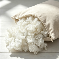 Fibre de polyester 100% creuse conjuguée 15D siliconée ignifuge pour rembourrage de coussins